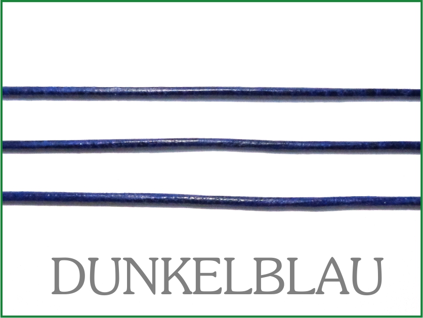 Lederband ohne Verschluss - dunkelblau