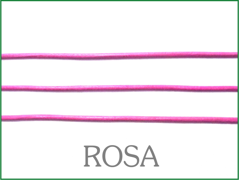 Lederband ohne Verschluss - rosa