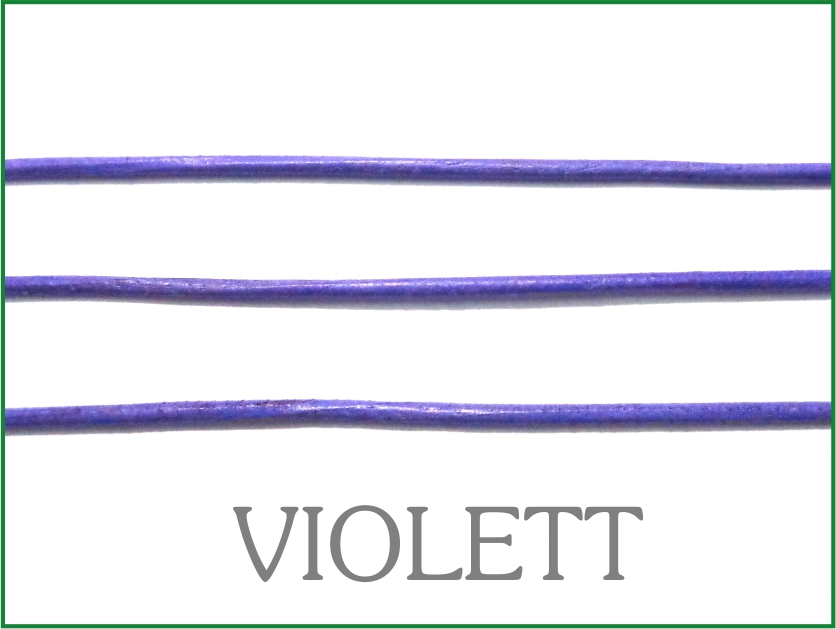 Lederband ohne Verschluss - violett